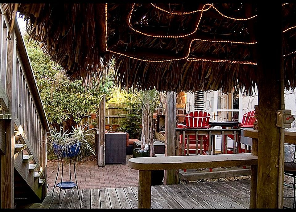 Courtyard under palapa