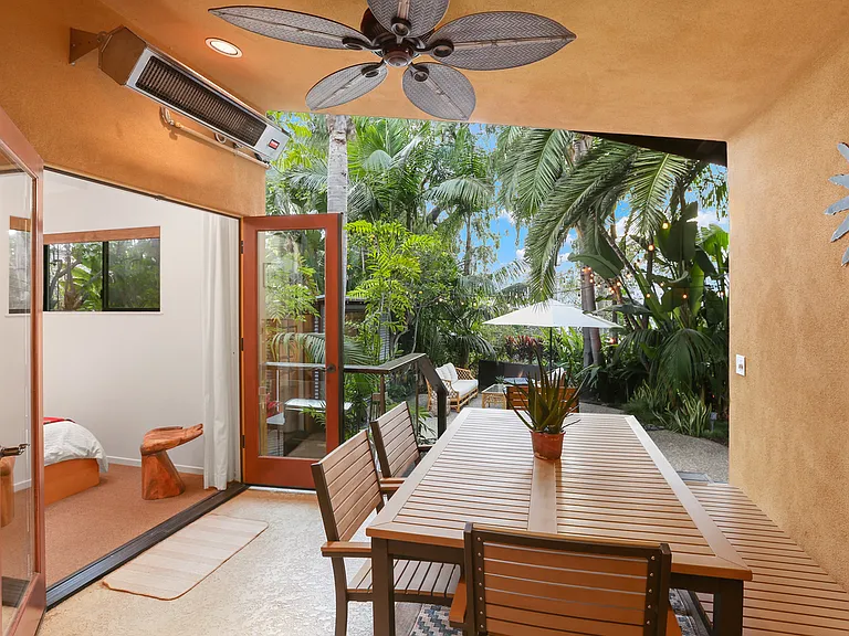 Covered Patio off King bedroom and Queen bedroom