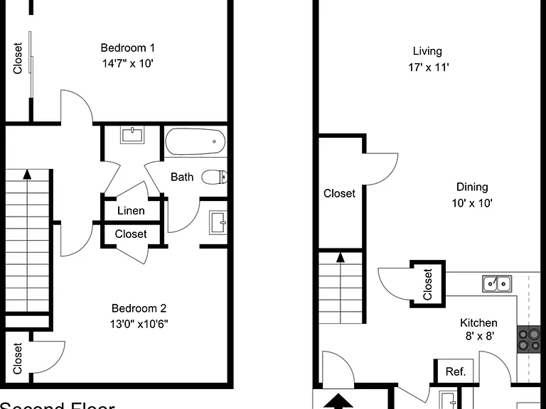 2 Bedroom 1.5 Bath 2 Bedroom 1.5 Bath