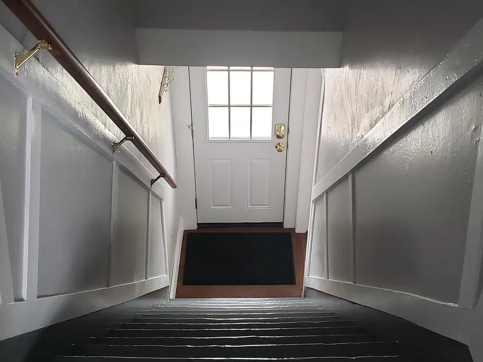 Stairwell from bedrooms to main living area