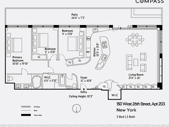 3rd image of 150 W 26th St APT 203