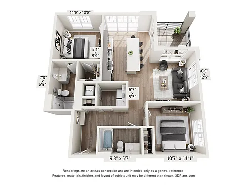 Floor plan Kohlman Style E