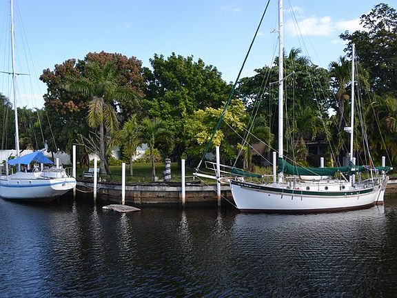facing Southwest corner of lot