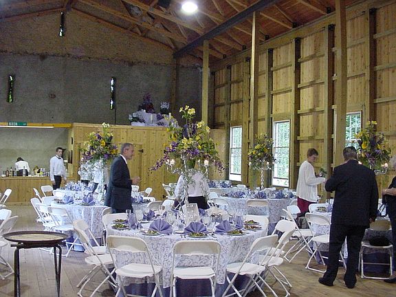 Barn Hall wedding setup