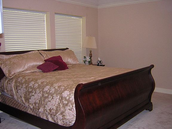 Master with view of backyard