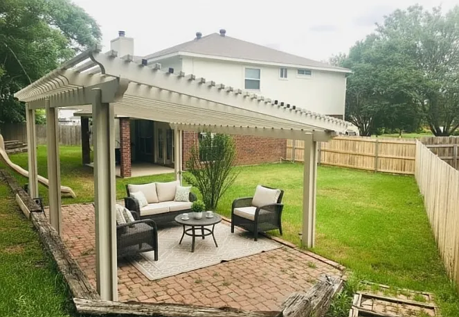 pergola and patio