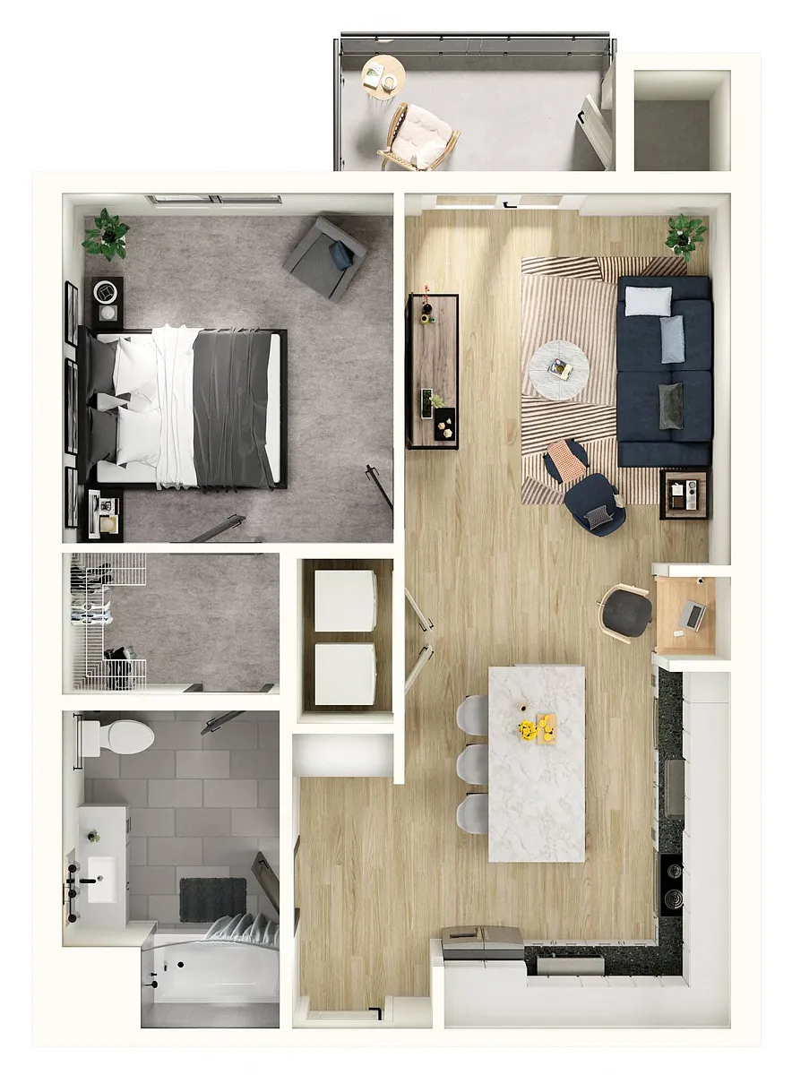 Floor plan 1A-A
