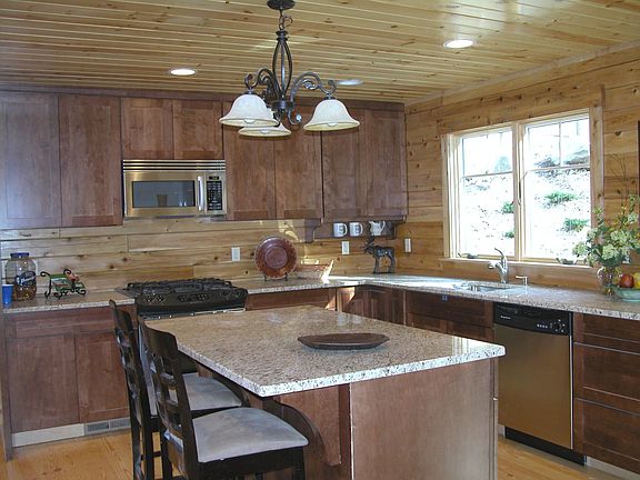 Kitchen island is designed for kids