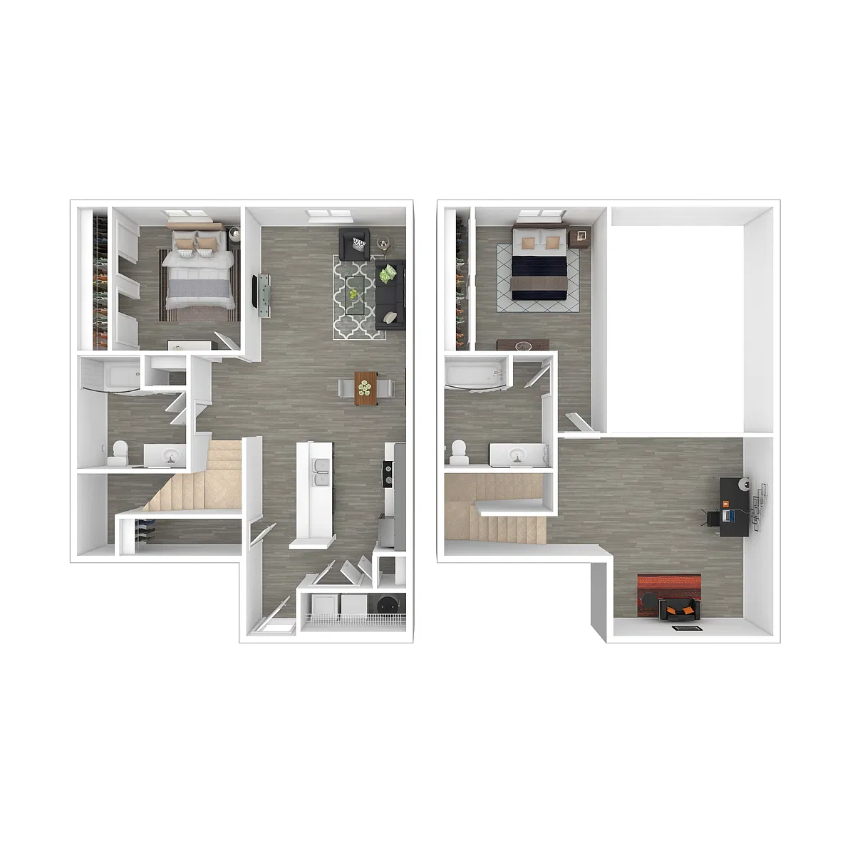 Floor plan 2x2TH-1100R-Full Renovation