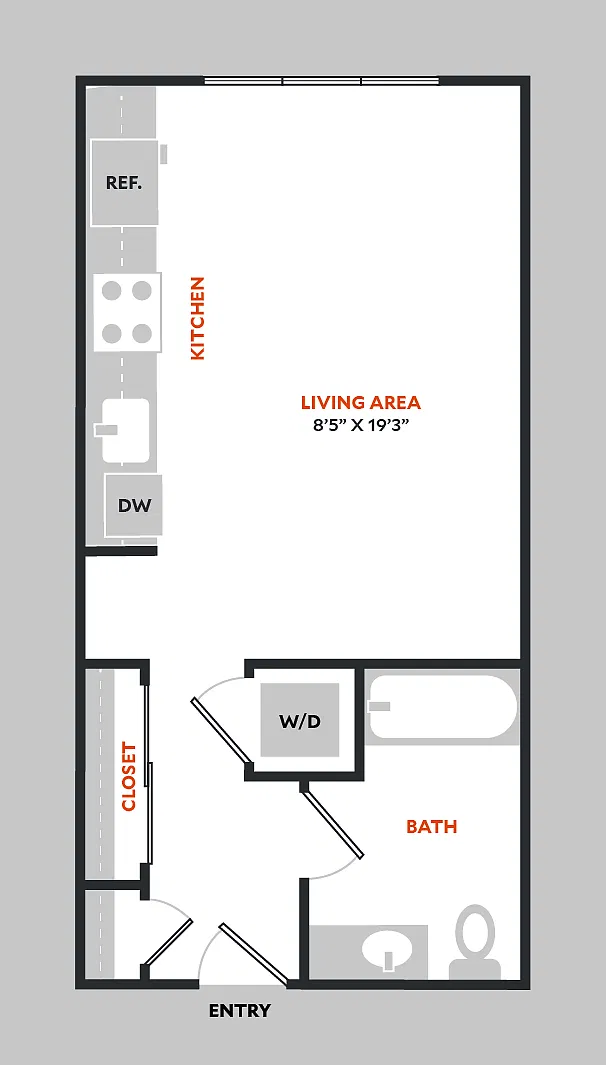 Floor plan Studio A
