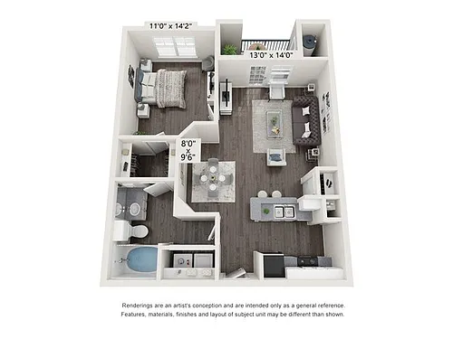 Floor plan A1B