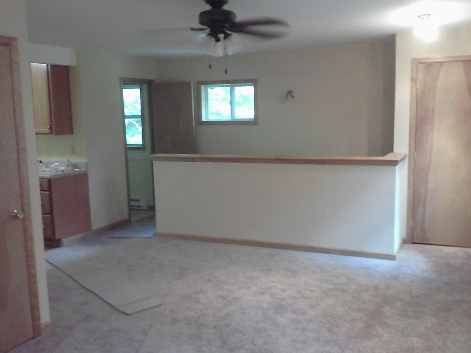 Open living/dining area