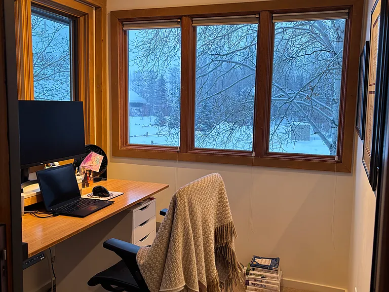 Upstairs office off primary bedroom