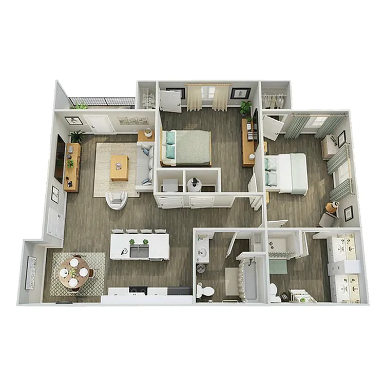 Floor plan B3C