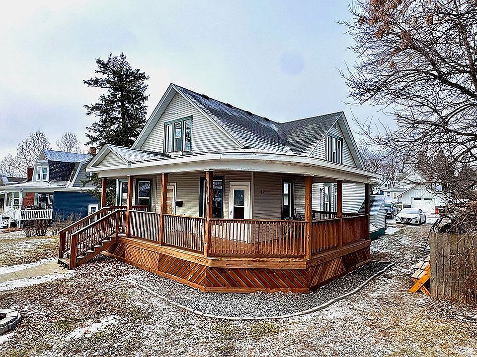 Spacious wraparound deck.
