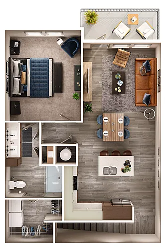 Floor plan The Bergamot
