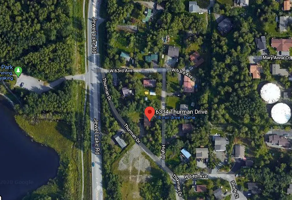 Satellite view of property - 6334 Thurman Dr #B