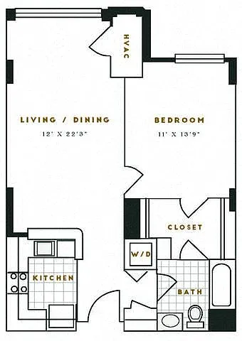 Floor plan D1R