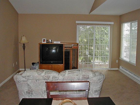 living room with patio
