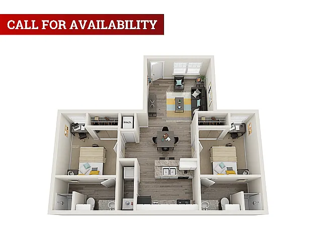 Floor plan The Redbird Corner Renovated