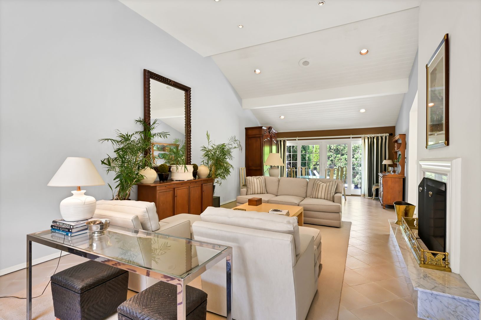 Living Room with Fireplace