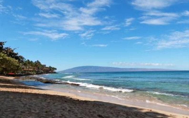 Steps to the beach. View from lanai.