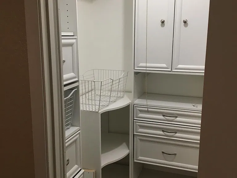 Walk-in closet with organization in 2nd bedroom