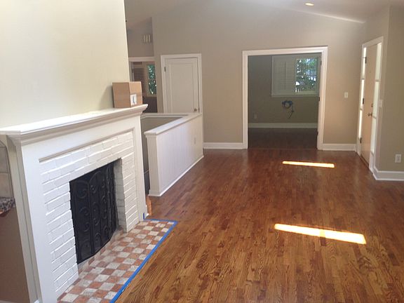 Living room leading into study