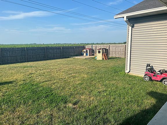 Fenced in back yard