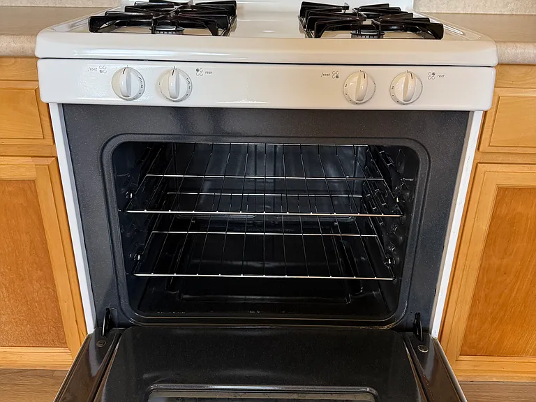 Deep cleaned oven