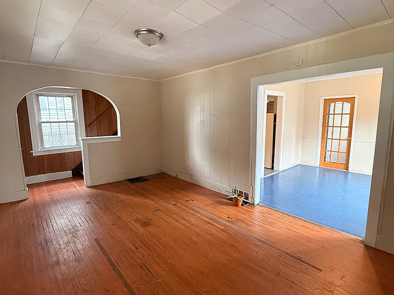Living Room and Dining Room View + Back Entrance