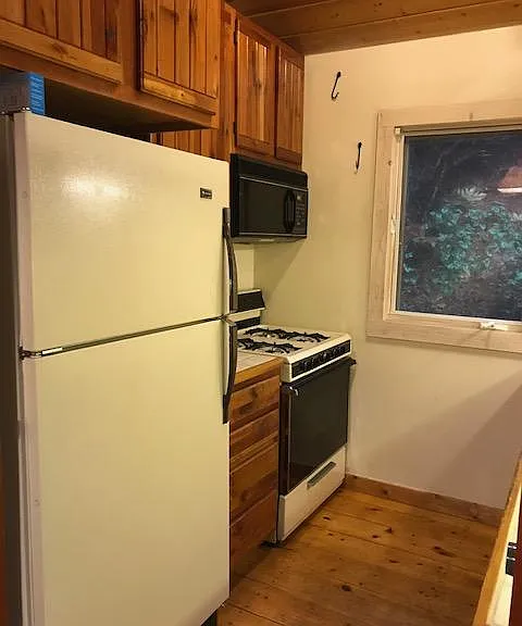 kitchen area with gas stove