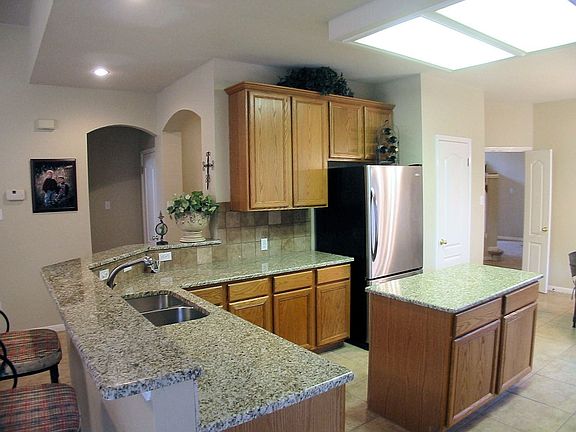 Granite in Large Kitchen