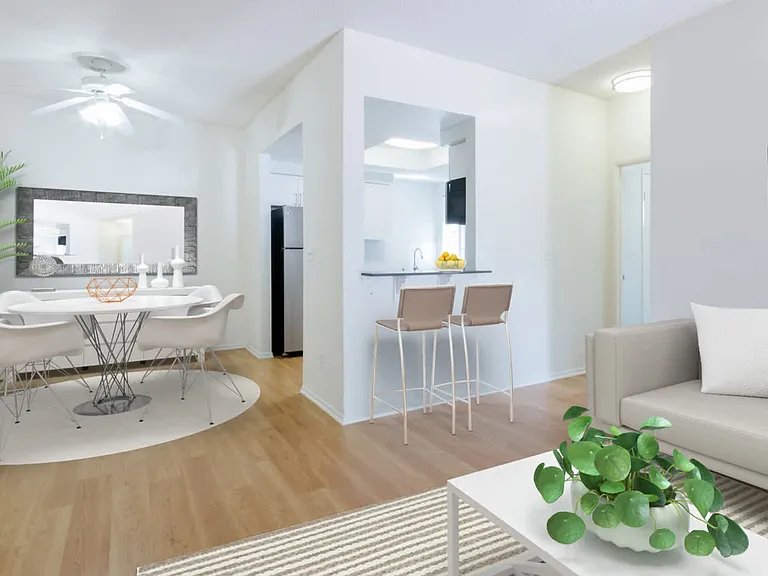 Living Room with Hard Surface Flooring