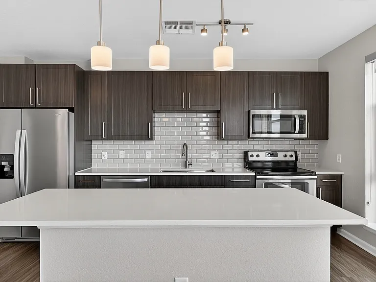 Enjoy sleek finishes and thoughtful details in your modern kitchen.