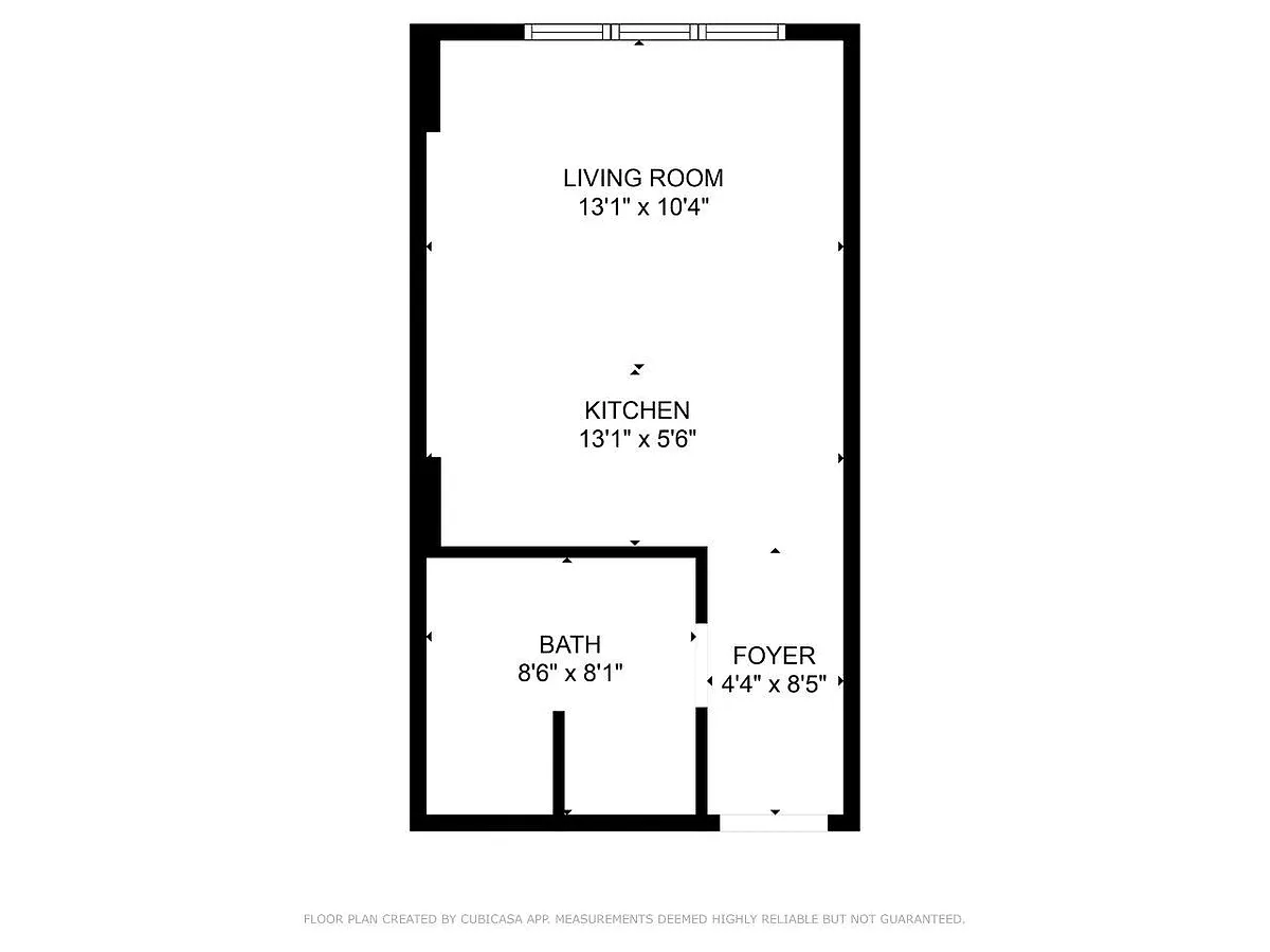 Floor plan Studio