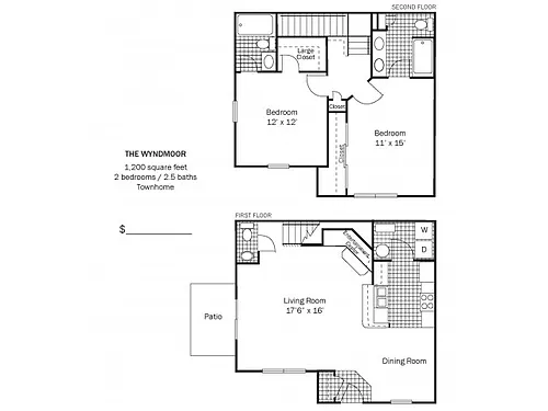 Floor plan Wyndmoor