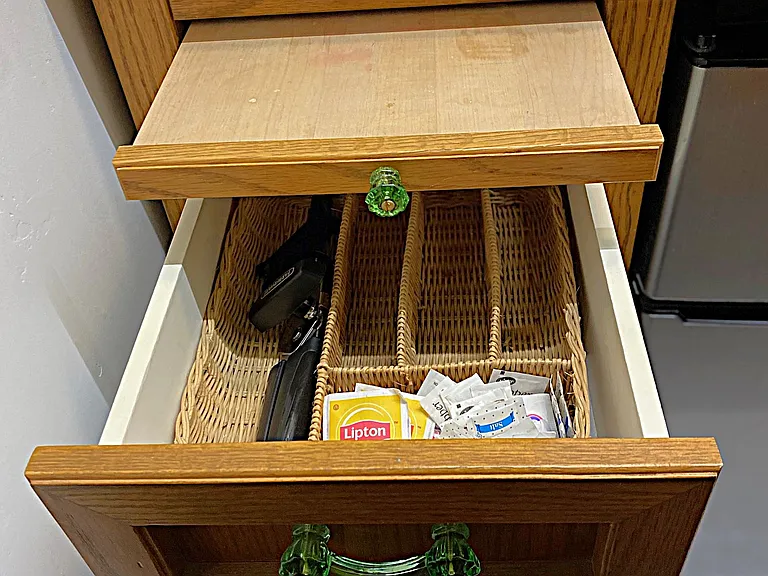 Kitchenette Integral Cutting Board & Utensils Drawer