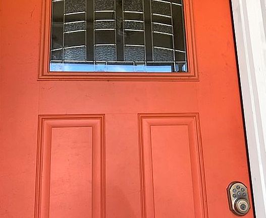 Coral front door