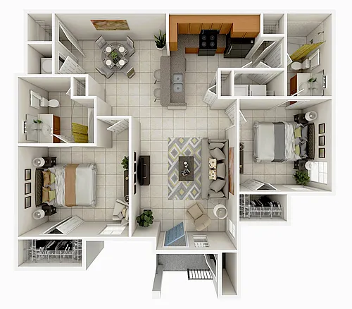 Floor plan 2B2B