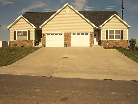 Front view - duplex on right