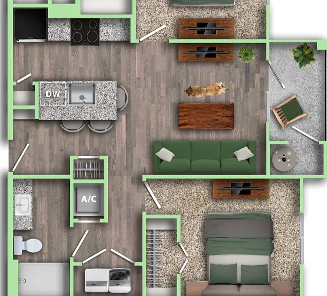 B1 floor plan Brio at Lookout