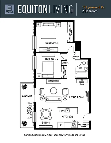Floor plan 2 Bedroom