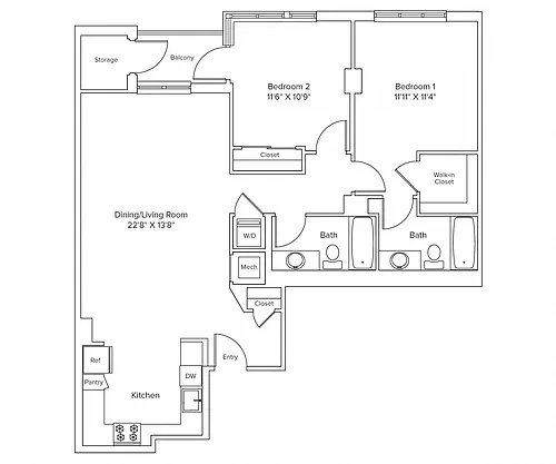 Floor plan B6