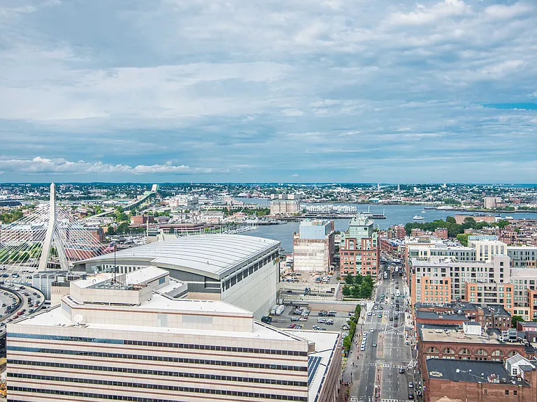Views of the Boston Harbor and the Charles River