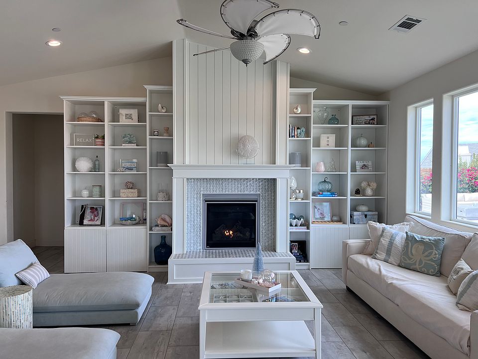 Fireplace and Built-In Cabinets