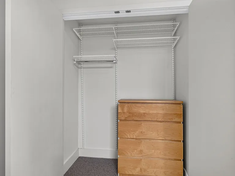 Bedroom Closet with Custom Shelving