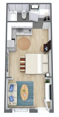 Floor plan Studio B