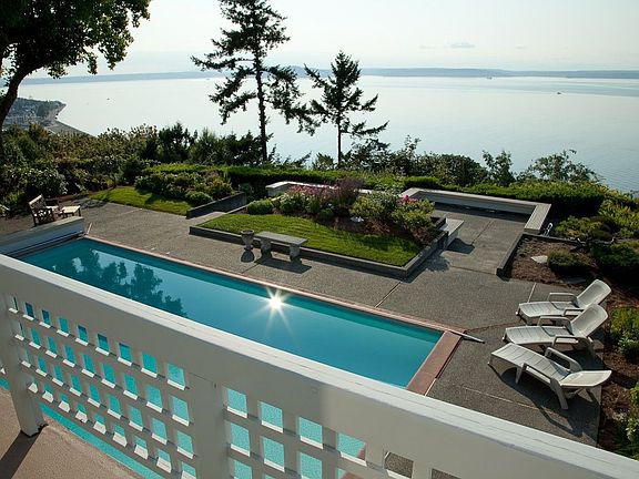 Pool & Panorama of Puget Sound & Mts