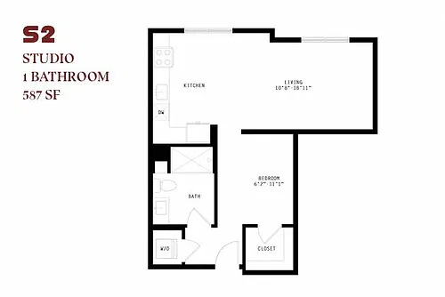 Floor plan Orlo Studio S2